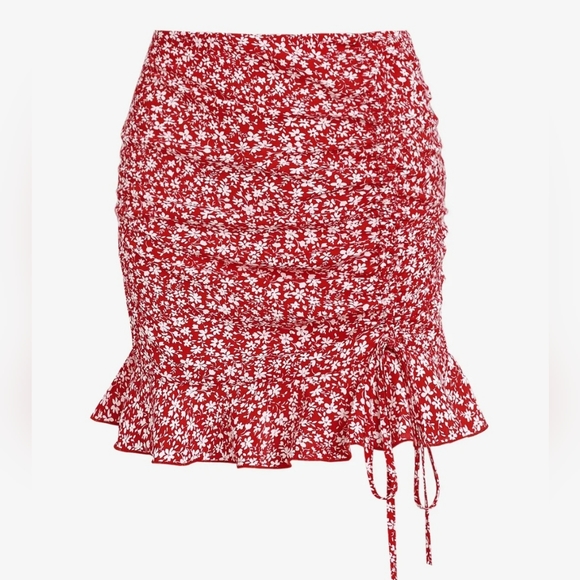 Zaful floral cinched skirt size small NWT - Picture 2 of 3